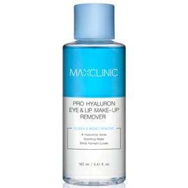 Max Clinic Pro Hyaluronic Eye & Lip Makeup Remover, 160ml, 1 ea / 맥스클리닉 프로 히알루론 아이앤립 메이크업 리무버, 160ml, 1개