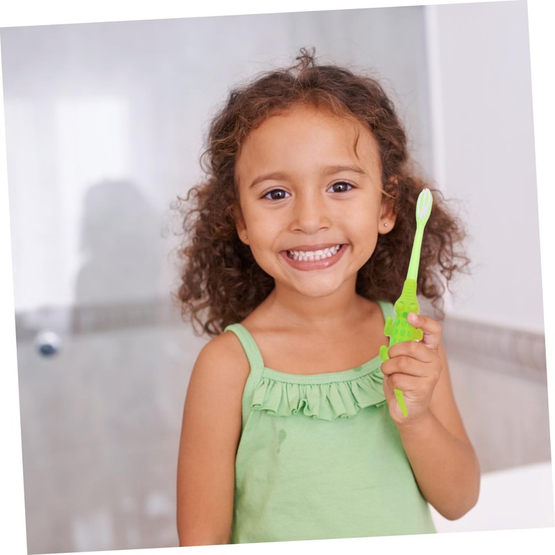 TOVINANNA 3sets Toothbrushes Cartoon Soft Bristles for Years Ergonomic Handle