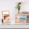 ATOBART 5x7 Picture Frame Made of Solid OAK Wood Covered