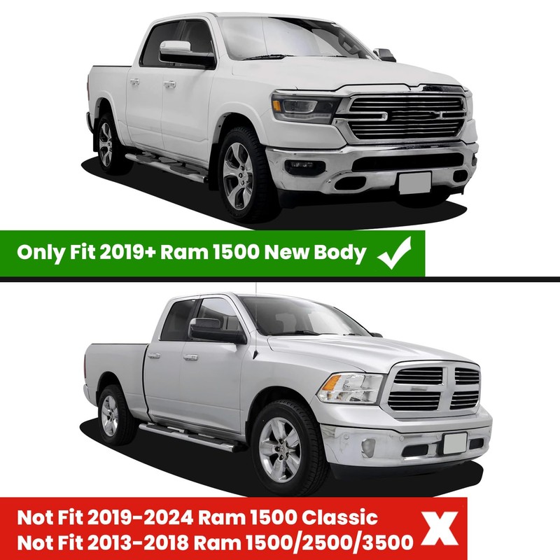 LASFIT Tailgate Mat 2019-2025 2026 for Ram 1500 Standard Tailgate&Power