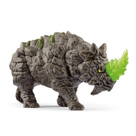 Schleich Eldrador Creatures - Stone Battle Rhino Figurine - Fantasy Rhinoceros for Boys and Girls - Durable Rock Beast Figures for Imaginative Play - Monster Toys for Kids Ages 7+ | 70157