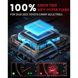 LASFIT T3 7443 7440 LED Bulb Amber for Toyota Camry 2018-2024 SE/LE/TRD/L, 2025 SE/LE, 2012-2017 All Trims 7444 Front Rear Turn Signal Parking Light Built in Resistor(2pcs)