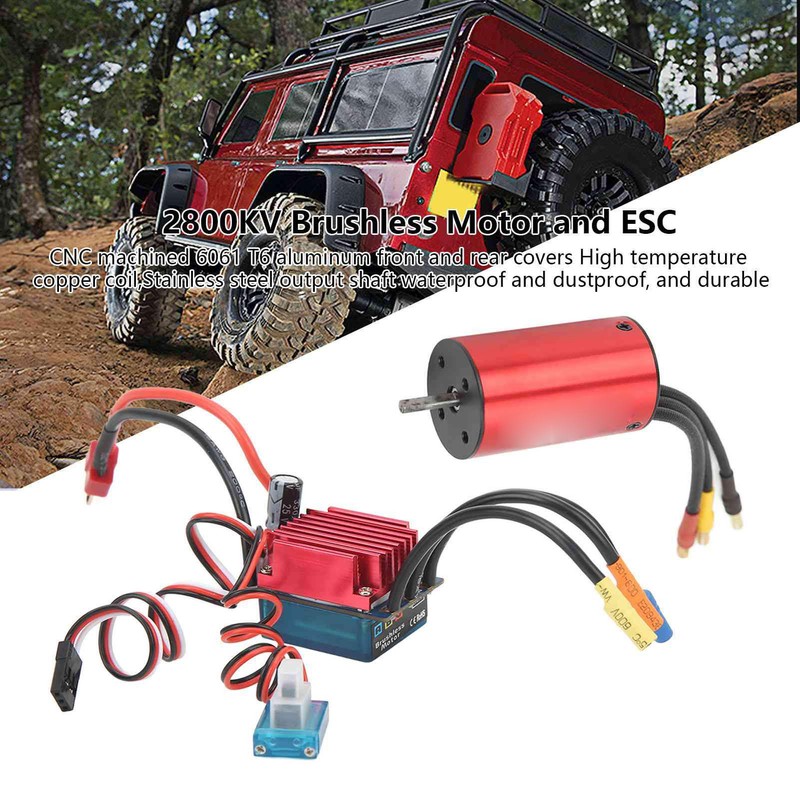 2845 2800KV Waterproof Brushless Motor and ESC Set CNC Machining