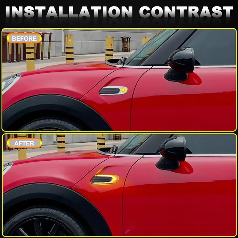 Xinctai Sequential Amber Led Fender Side Marker Light Turn Signal
