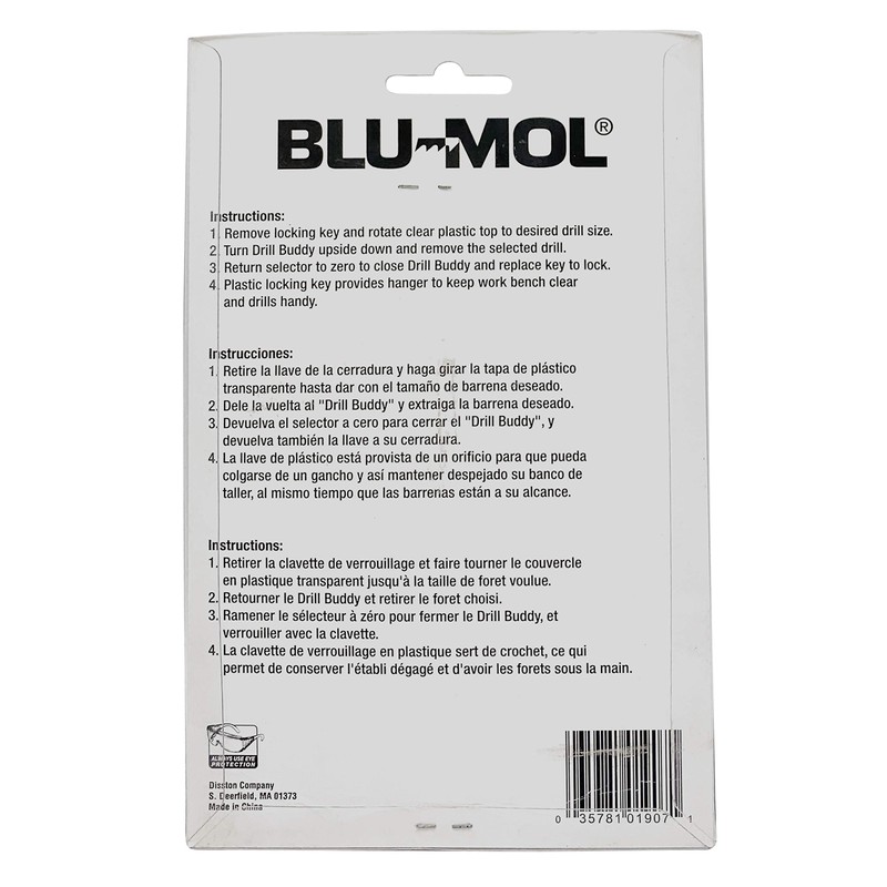 Disston E0101907 Blu-Mol Oxide Drill Bit Sets, Plastic dial case,