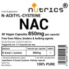 Nutrics® NAC 850mg (per Capsule) N Acetyl Cysteine 90 V