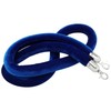 JAPCHET 4 Pack 6.5 Feet Velvet Rope, Blue Velvet Stanchion