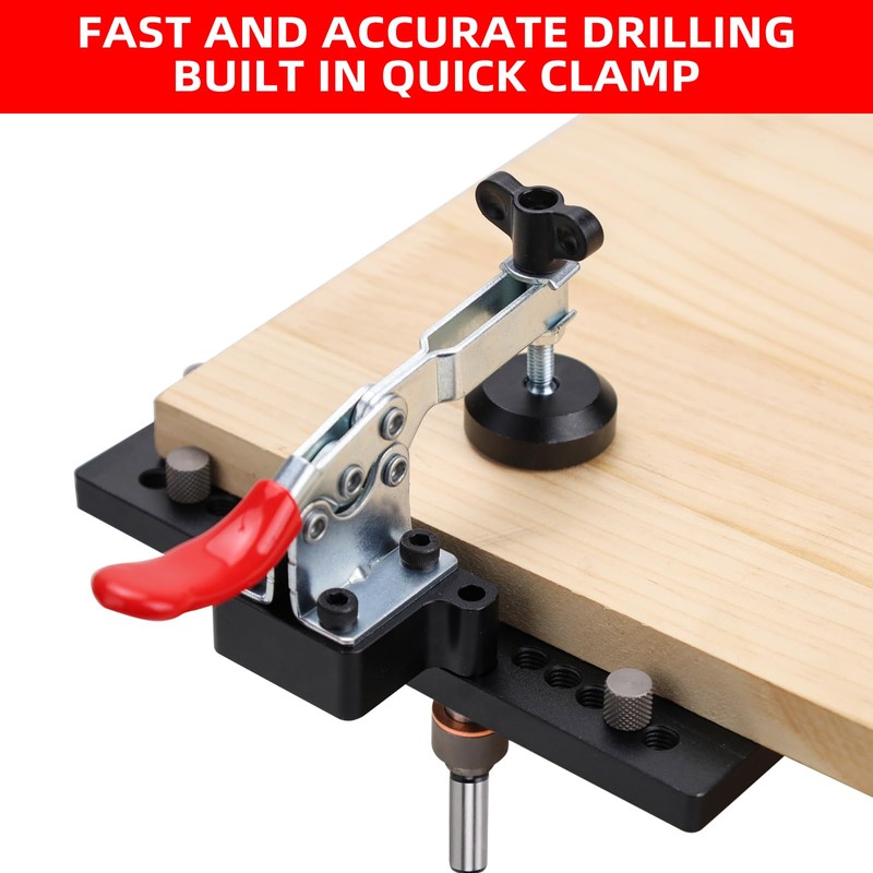GOINGMAKE Metal Concealed Hinge Jig with Quick Clamp and Dust