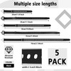 Sliner Black 5 Pack Utility Strap with Buckle 11.8'' 17.7''