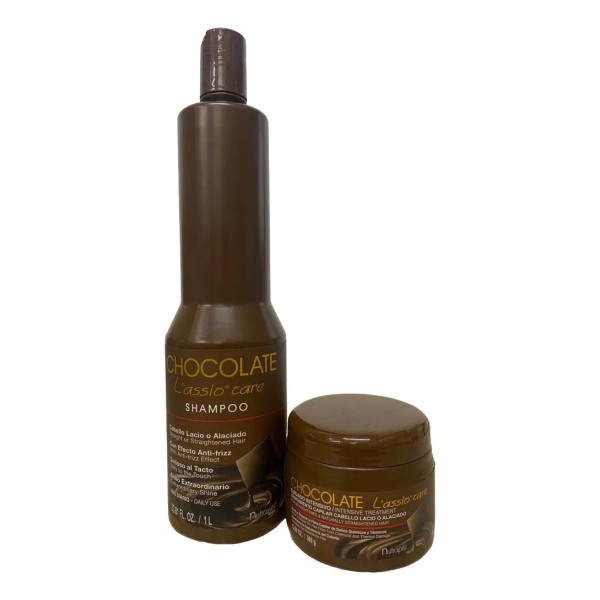 Chocolate Lassio Care Shampoo 1 Lt Mascarilla 360g - Producto