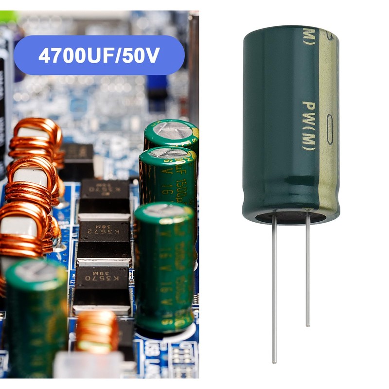VGOL 4PCS 4700uF 50V Capacitors Aluminium Electrolytic Capacitor 18x35mm for
