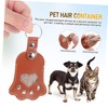 DIYEAH Leather Keychain Pendant Pet Keepsake Cat Dog Keychain Cat