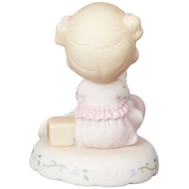 Precious Moments, Growing In Grace, Age 2, Bisque Porcelain Figurine, Blonde Girl, 142011