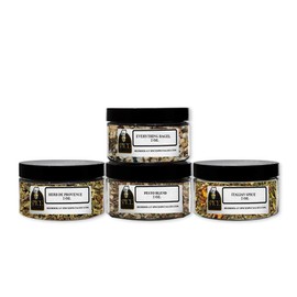Olive-Oil Seasoning for Bread Dipping Assortment Set - Contains: 4 Assorted Plastic Jars - KOSHER