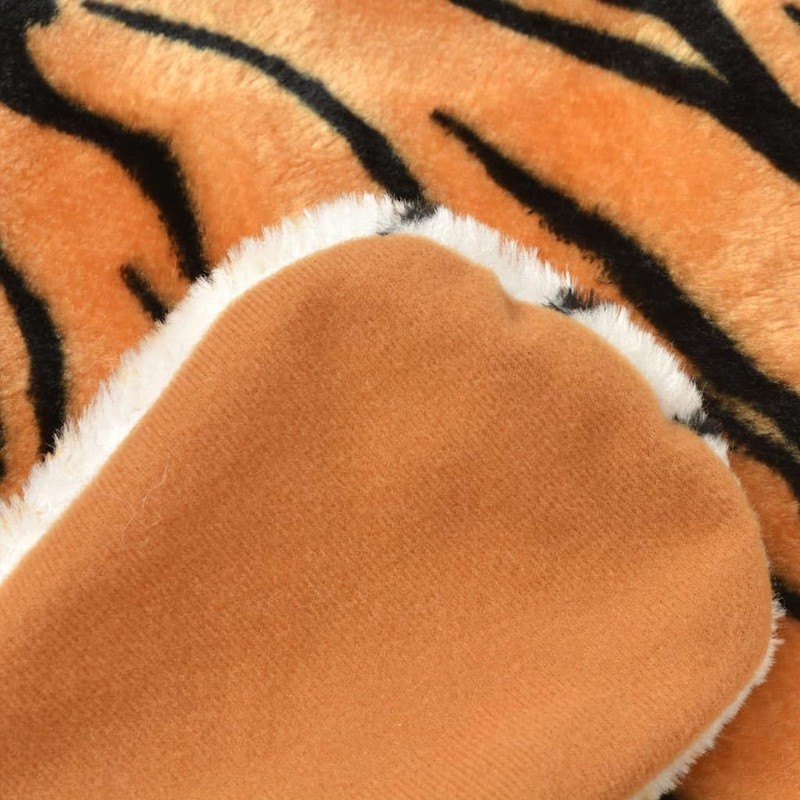 VidaXL Tapis en peluche en forme de tigre 144 cm