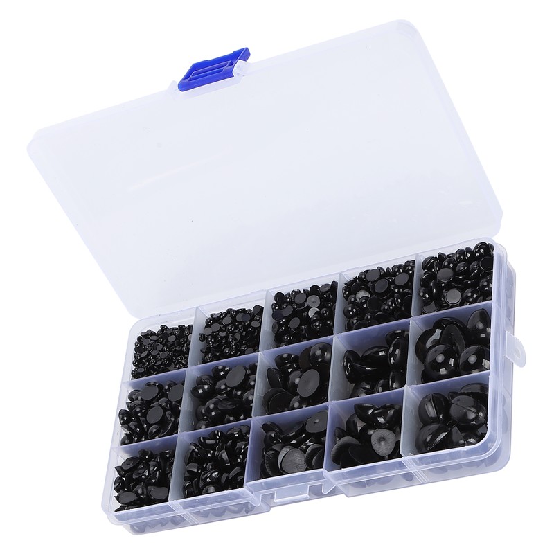 2575Pcs Plastic Eyes and Noses Pack Safety DIY Craft Kit
