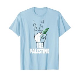 West Bank Middle East Peace Dove Olive Branch Free Palestine T-Shirt