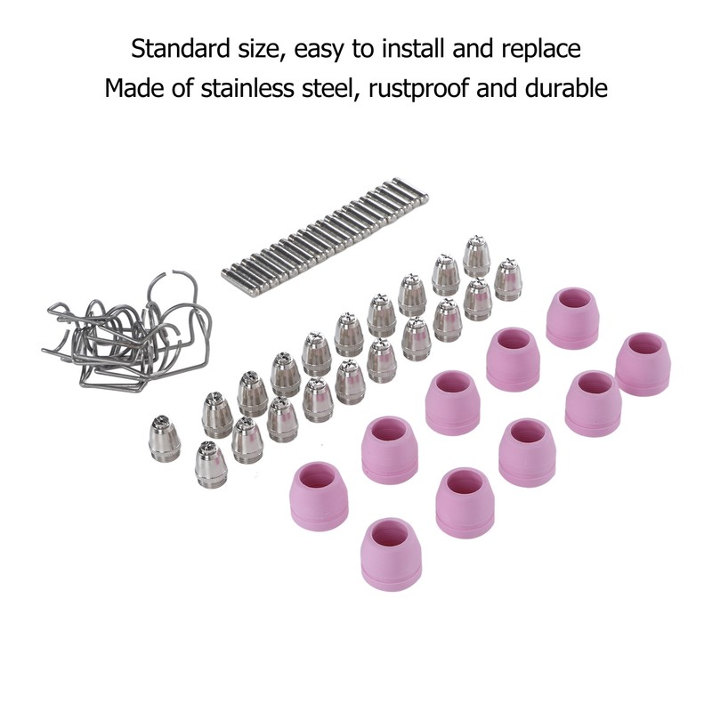 Plasma Cutter Torch Consumables Electrode Nozzle Protection Cups Bracket Rings
