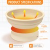 Heating Sourdough Bread Proofing Basket - 9 Inch Foldable Silicone