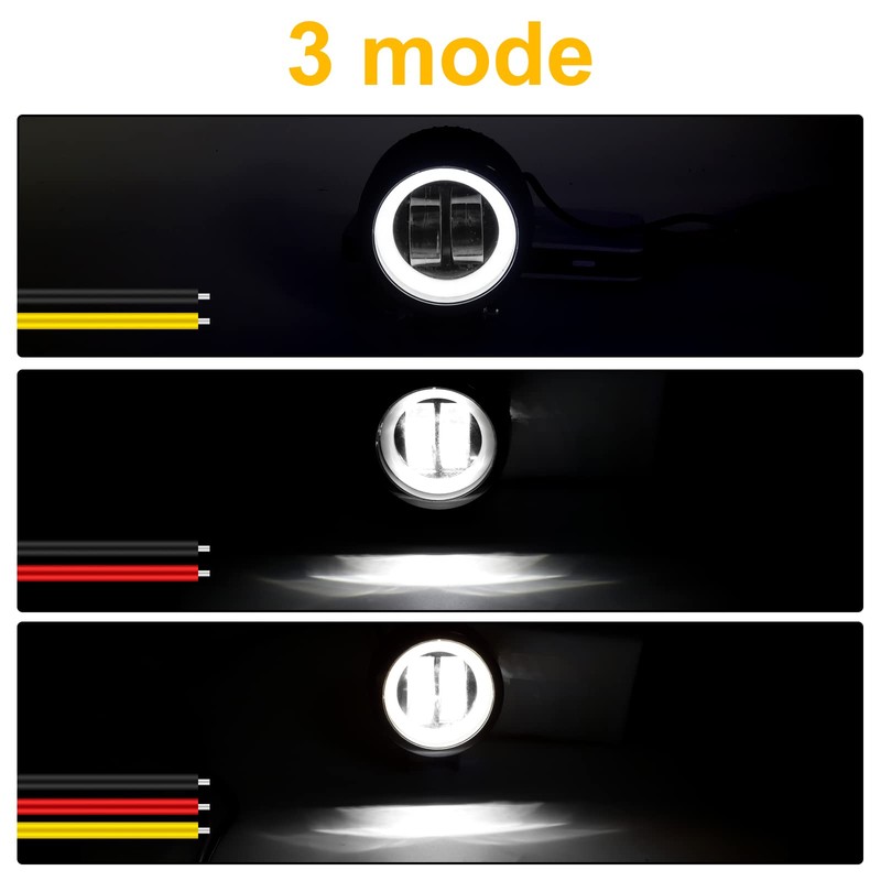 Motorcycle Squid Ring LED Fog Light, Squid Ring, DC12V-24V, 20W,