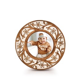 Indus Lifespace Mango Wood Antique Distressed Picture Frame Table Display Picture Frame (6.5 x 6.5 x 0.75 inches)