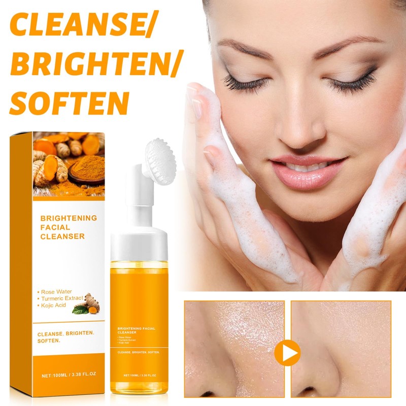 EIVJEC 4Pcs Turmeric Wash and Care Two Piece Set, Tuemeric