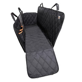 Dog Seat Cover Hammock 54''X58'' Waterproof Car BackSeat Prortector for Pets Crafted From Heavy-Duty 600D Oxford Fabric NonSlip Backing Scratch Resistant Seat Belt Attachments for Dog For Sedan&SUV