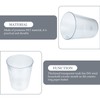 LIFKOME Transparent Trash can 10 Inch Round Clear Plastic Waste