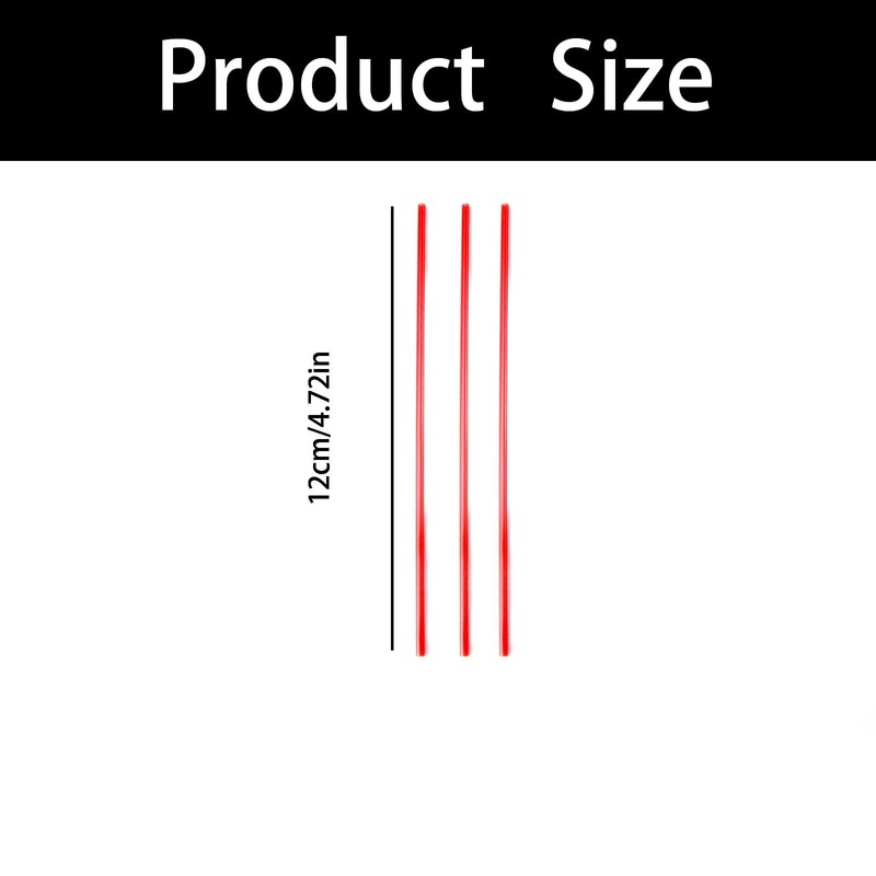 100 PCS Red Plastic Spray Can Straws, 4.72 Inch Long