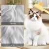 LALASTYLE 2PCS Self-cleaning Hair Flea Comb Grooming Brush, Pet Hair