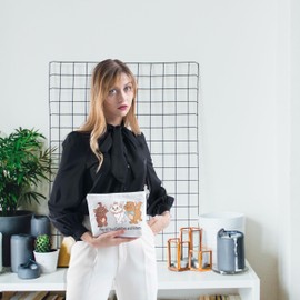 Marie Cat Makeup Bag The Aristo-Cats Gift Cartoon Inspired Cosmetic Bag Best Friends Gift Aristo-Cats Kitties Cosmetic Bag (Cool Cats UK)