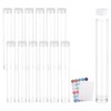 Nxyupv 20 Pack Clear Plastic Tube Empty Storage Tubes with