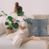 Leopard Print Navy Blue Throw Pillow Covers 18x18 Cheetah Pattern