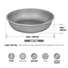 TiTo Titanium Plate Dish Outdoor Camping Tableware Ultralight Round Fruit