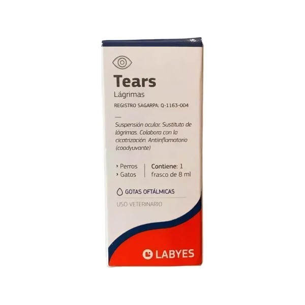 Tears 8 Ml Labyes Suspensión Ocular Para Perros Y Gatos