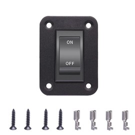 SIGANDG 12V 20A Rocker Switch Panel,On-Off Switch 4 Pins,KCD2-7-201-B1-DZ-BZ for Auto Automotive Lights Boat Yacht Trailer Caravan Camper Bus Tractor Truck