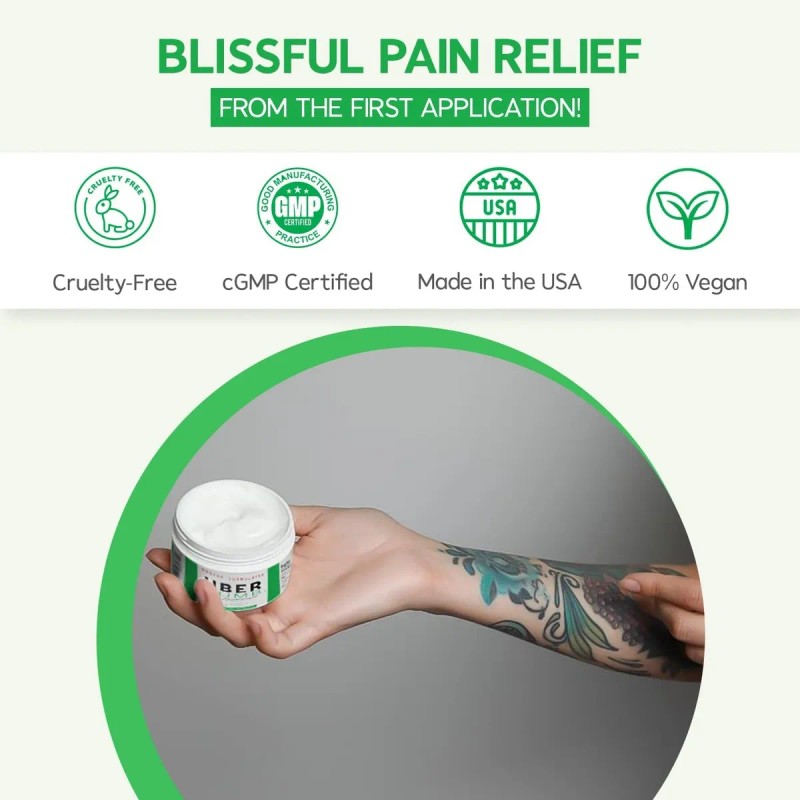 Uber Numb 5% Lidocaína Tópica, Crema Anestésica 4oz