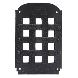 Hand-Forged Iron Speakeasy Black Power Coated Door Grill – Black Finish