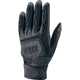 Zett Baseball Batting Gloves, Prostatus, Ambidextrous, High School Baseball Rules, White (1100), Small (22 - 23 cm), BG318HS (1900), Black, S (22 - 23 cm)
