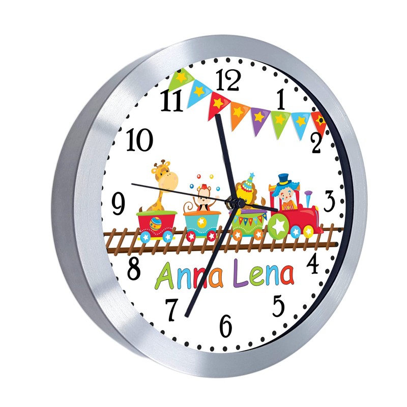 CreaDesign, WU-10-1088 Analogue Children's Room Radio-Controlled Clock with Customisable Name,