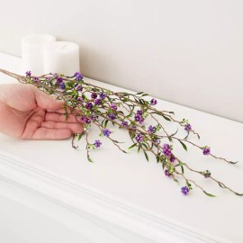 Factory Direct Craft Set of 2 Purple and Green Artificial 35-1/2" Berry Sprays