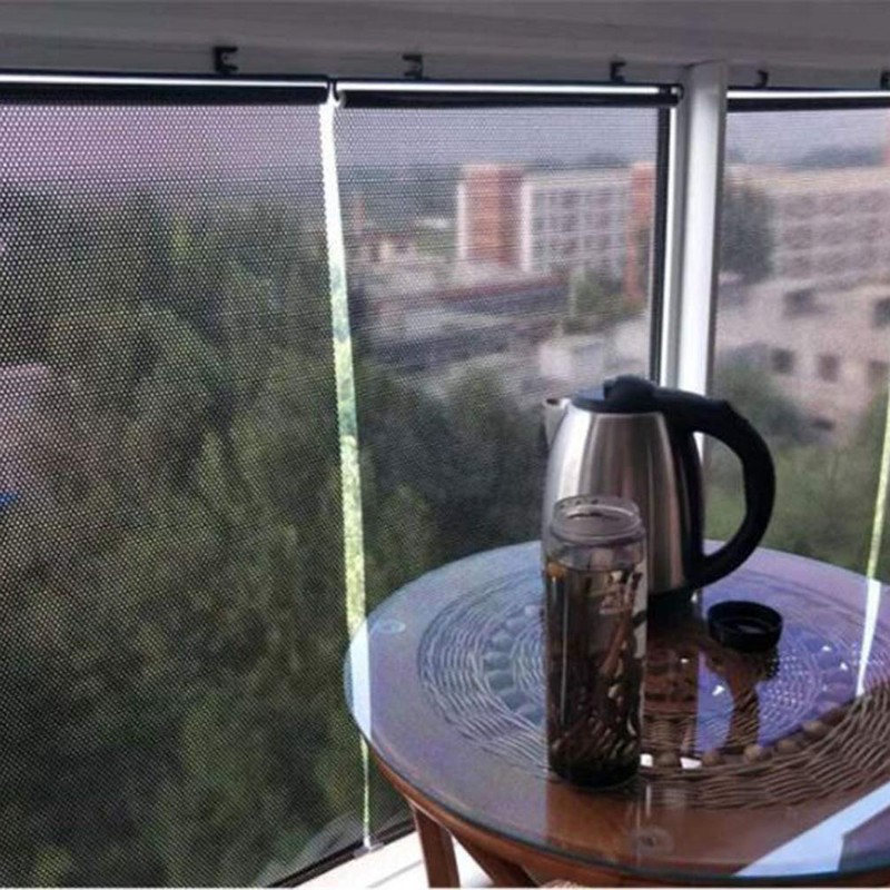 1PCS Temporary Blind Shade with Suction Cups Portable Window Cover