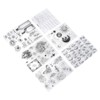 6pcs Silicone Embossing Folders Multipurpose DIY Craft Template Molds for