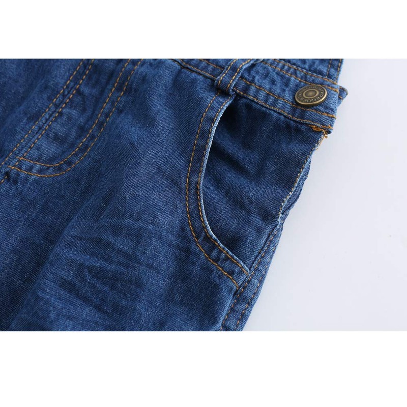 GRANDWISH Boys Girls Dungarees Blue Denim Bib Overalls 10 Years