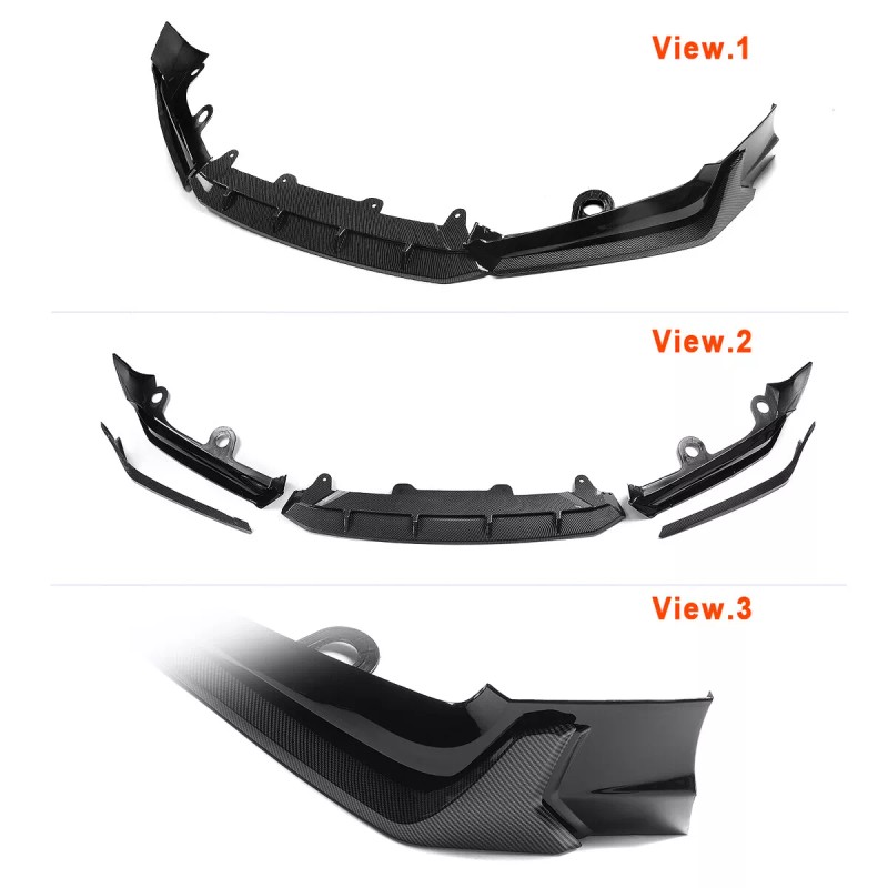 HHENGYISOUL For Honda Accord 2018-2020 Carbon Gloss Black Look Front
