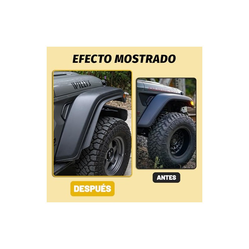 UYA Extensiones de Salpicaderas para Jeep Gladiator JT Mojave &