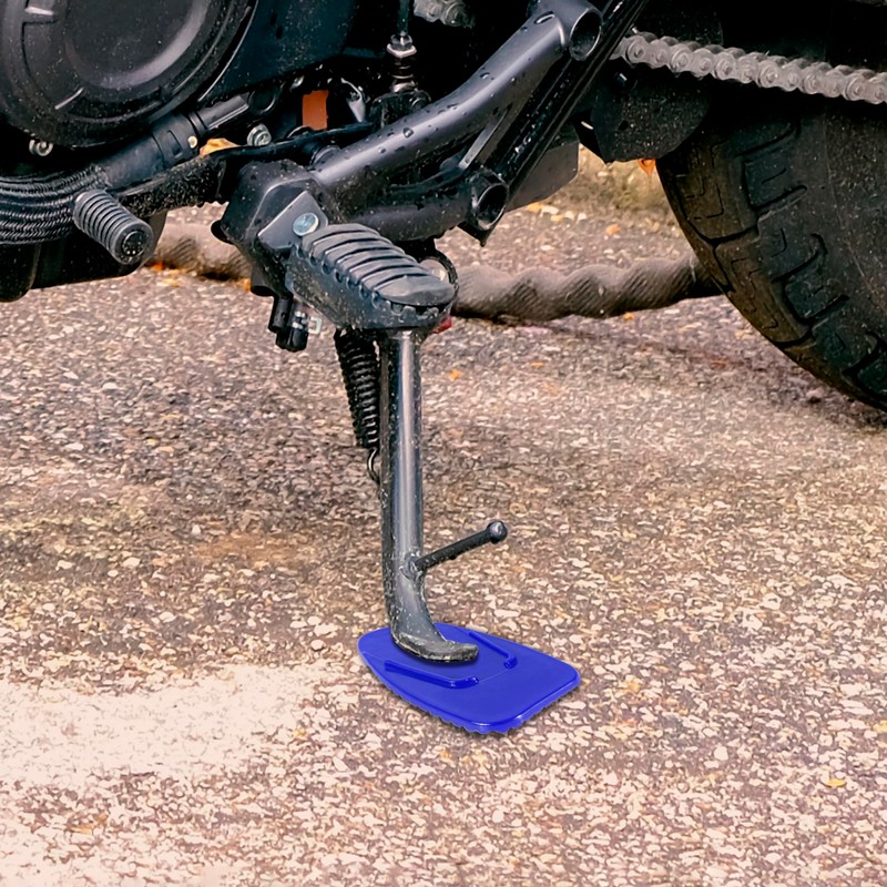 F FIERCE CYCLE Motorcycle Kickstand Pad Support Plate Pad Side