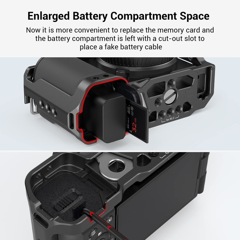 SmallRig Cage with Built-in Quick Release Plate for Arca-Swiss and