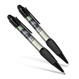 Beautiful and comfortable Set of 2 Matching Pens - Compass Map Travel Geography #21385