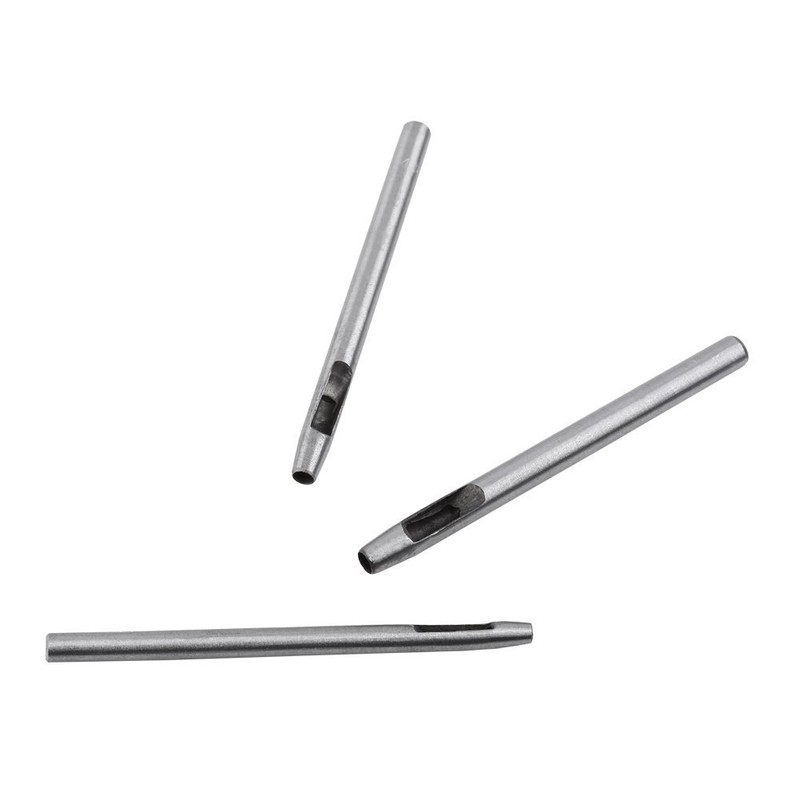 10Pcs 0.5-5mm Hollow Hole Puncher DIY Leather Punch Craft Tool